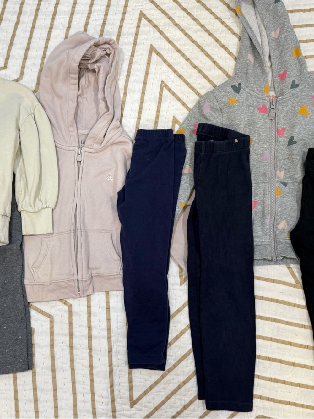 Bundle of Girls zip-up and pants, Gap 4T